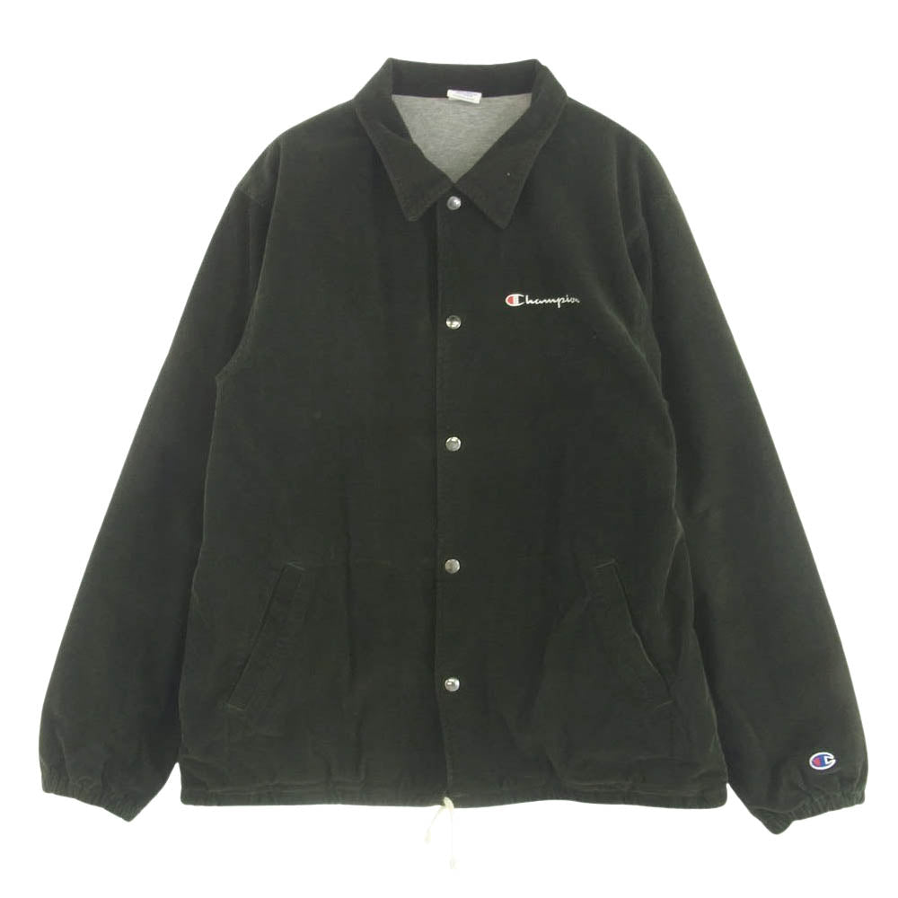 Champion チャンピオン コーデュロイ コーチ ジャケット カーキ系 XL【中古】