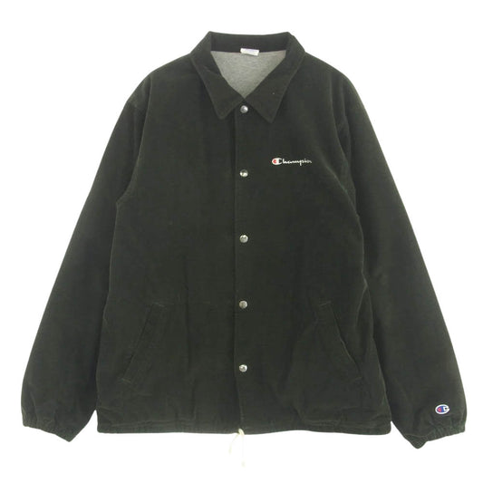 Champion チャンピオン コーデュロイ コーチ ジャケット カーキ系 XL【中古】