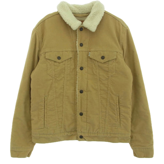 Levi's リーバイス PREMIUM プレミアム PC9-16365-0066 ボアジャケット タイプ3 シェルパ トラッカー ジャケット ライトブラウン系 M【中古】