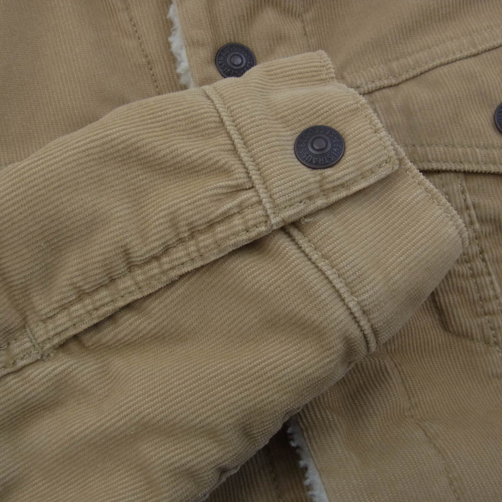 Levi's リーバイス PREMIUM プレミアム PC9-16365-0066 ボアジャケット タイプ3 シェルパ トラッカー ジャケット ライトブラウン系 M【中古】
