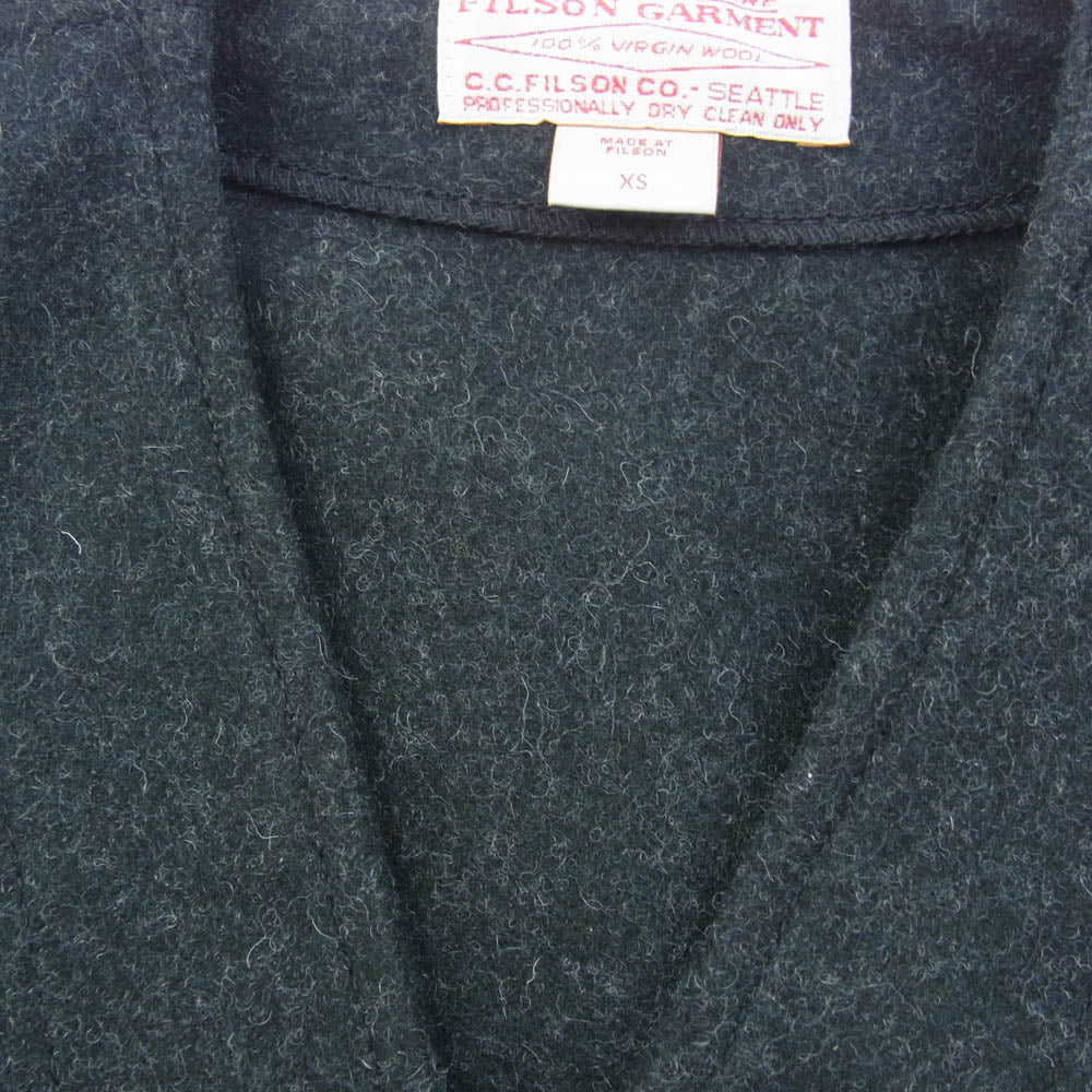 FILSON フィルソン 80354570002 マッキノー マッキーノ 5B ヴァージンウール ベスト ブラック系 XS【中古】