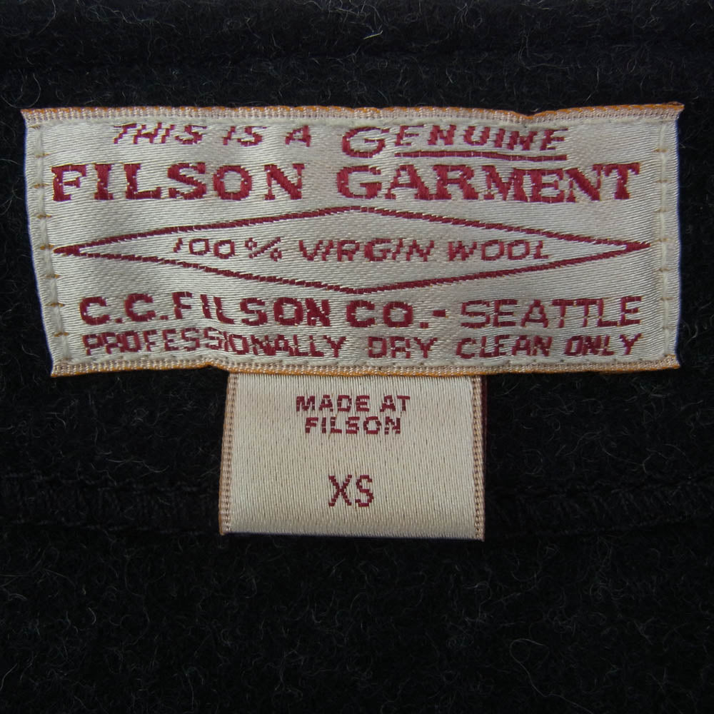 FILSON フィルソン 80354570002 マッキノー マッキーノ 5B ヴァージンウール ベスト ブラック系 XS【中古】