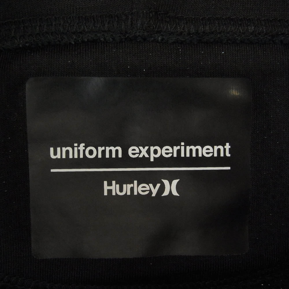uniform experiment ユニフォームエクスペリメント 22SS C02MMI2201 × Hurley UE PONCHO パイル オーバーサイズ プルオーバーパーカー フーディー ポンチョ ブラック系 FREE【極上美品】【中古】