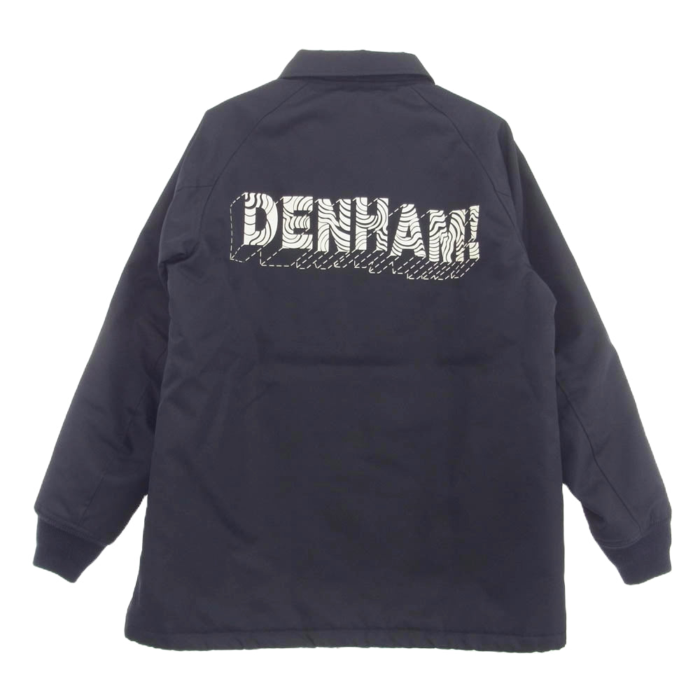 DENHAM デンハム 中綿 ナイロン コーチ ジャケット ネイビー系 XL【中古】