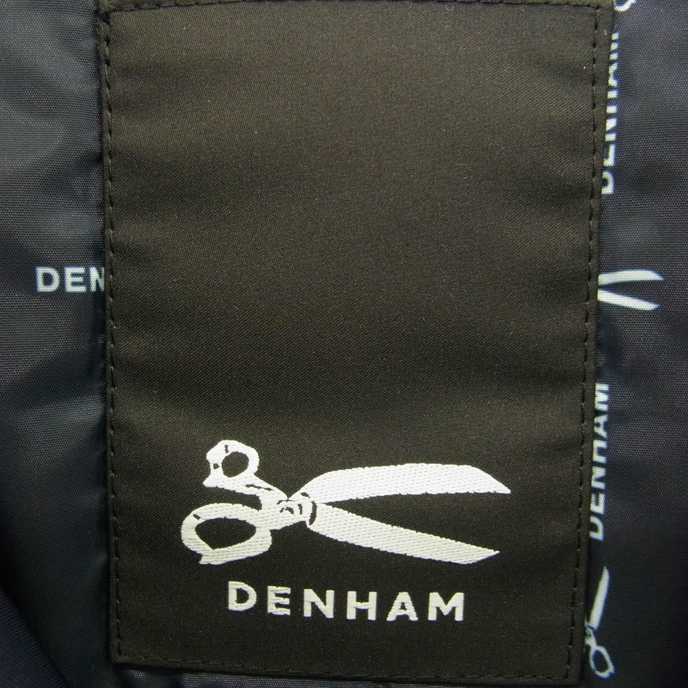 デンハム ナイロン ジャケット ブルゾン トップス ネイビー ブランド ロゴ DENHAM デンハム 中綿 ナイロン コーチ ジャケット ネイビー系 XL