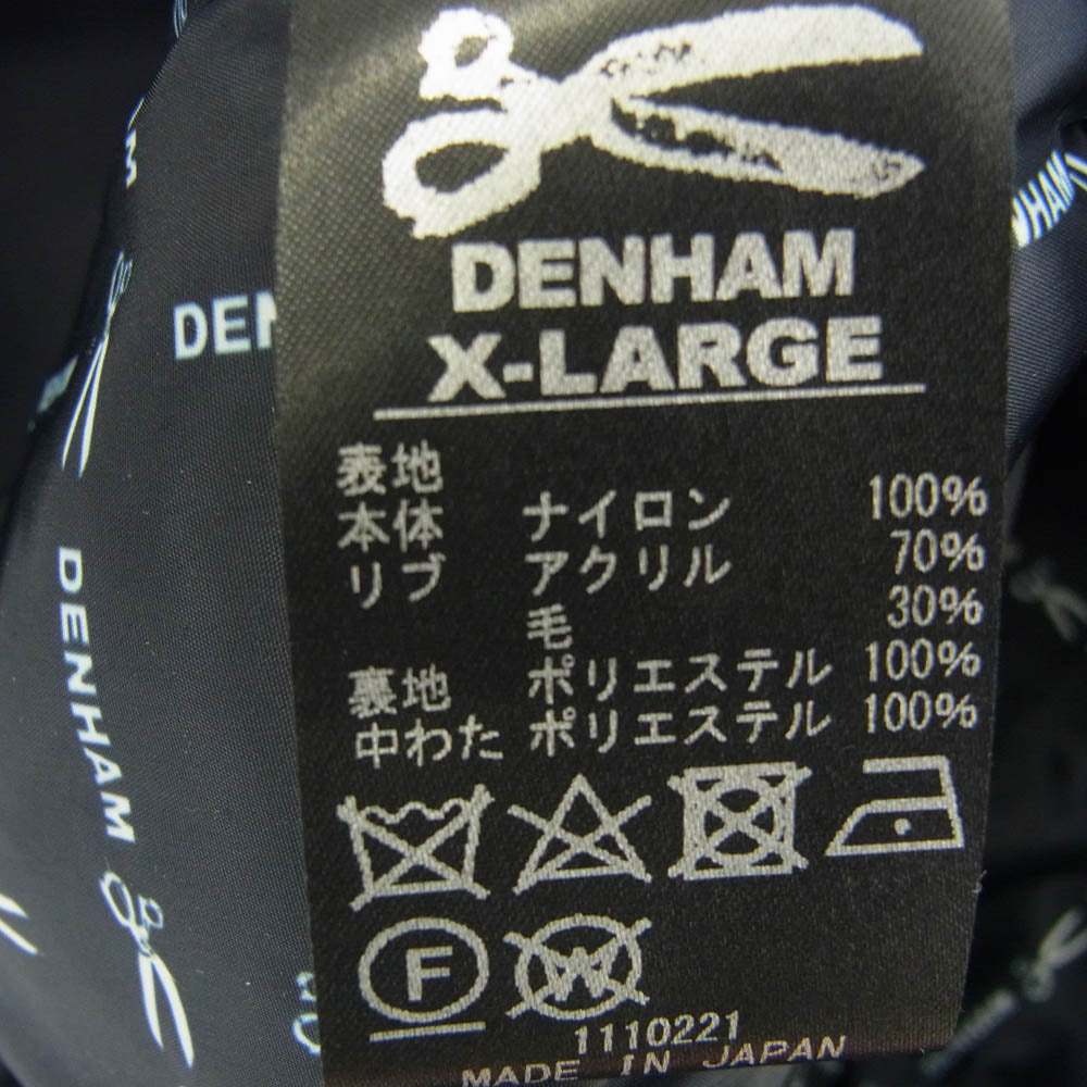 DENHAM デンハム 中綿 ナイロン コーチ ジャケット ネイビー系 XL【中古】