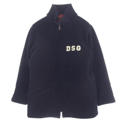 ダファースポーツウェア ハイネック ウール ジップアップ ジャケット ダークネイビー系 M【中古】