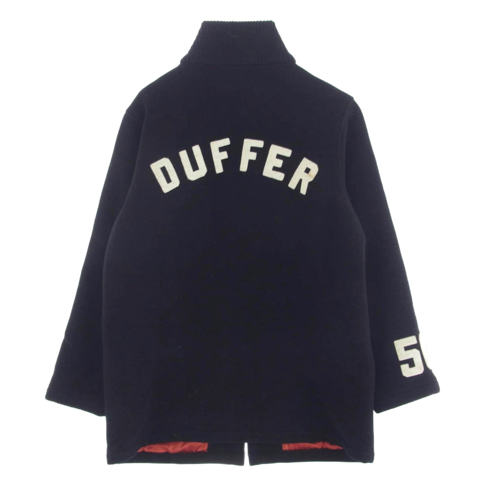 ダファースポーツウェア ハイネック ウール ジップアップ ジャケット ダークネイビー系 M【中古】