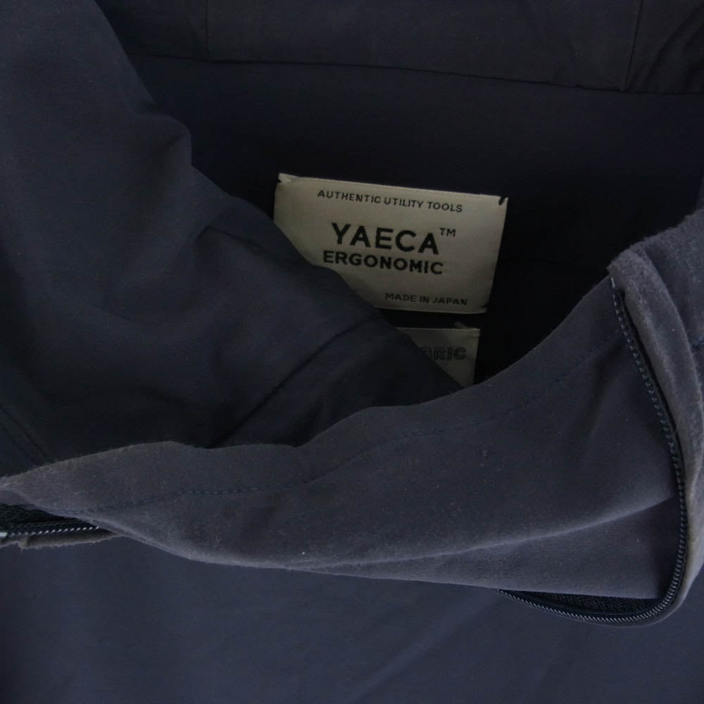 YAECA ヤエカ 14AW 14455 ERGONOMIC NYLON マウンテンパーカ ジャケット ブルゾン ネイビー系 M【中古】