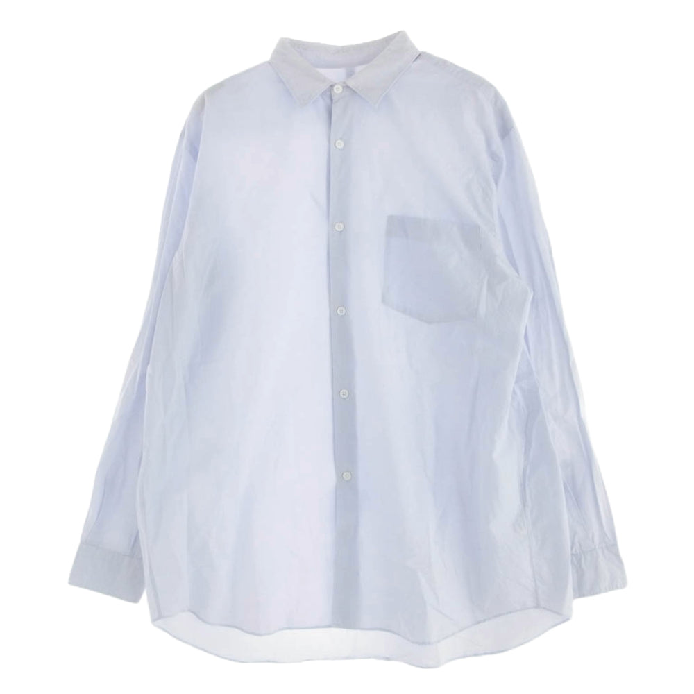 COMOLI コモリ 18AW N03-02002 コモリシャツ 長袖 シャツ SAX サックス ライトブルー系 4【中古】