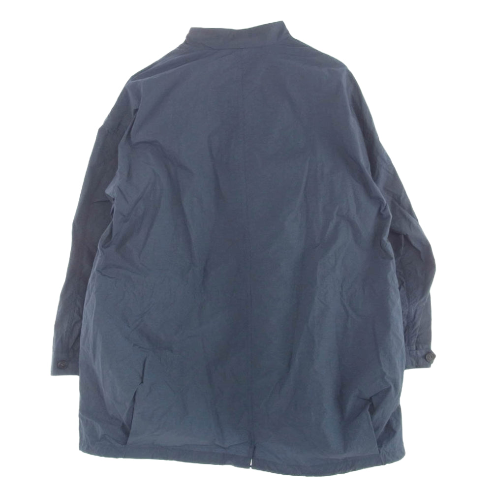 STILL BY HAND スティルバイハンド CO03201 Water-Repellent Crisp Nylon Coat スタンドカラー ナイロン コート ブルー系 48【中古】