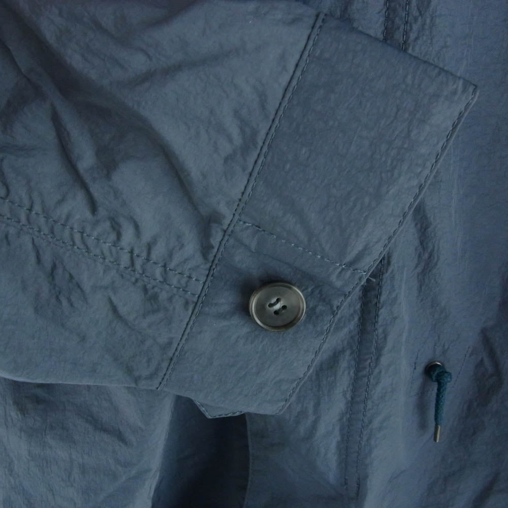 STILL BY HAND スティルバイハンド CO03201 Water-Repellent Crisp Nylon Coat スタンドカラー ナイロン コート ブルー系 48【中古】