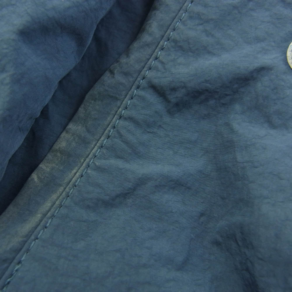 STILL BY HAND スティルバイハンド CO03201 Water-Repellent Crisp Nylon Coat スタンドカラー ナイロン コート ブルー系 48【中古】