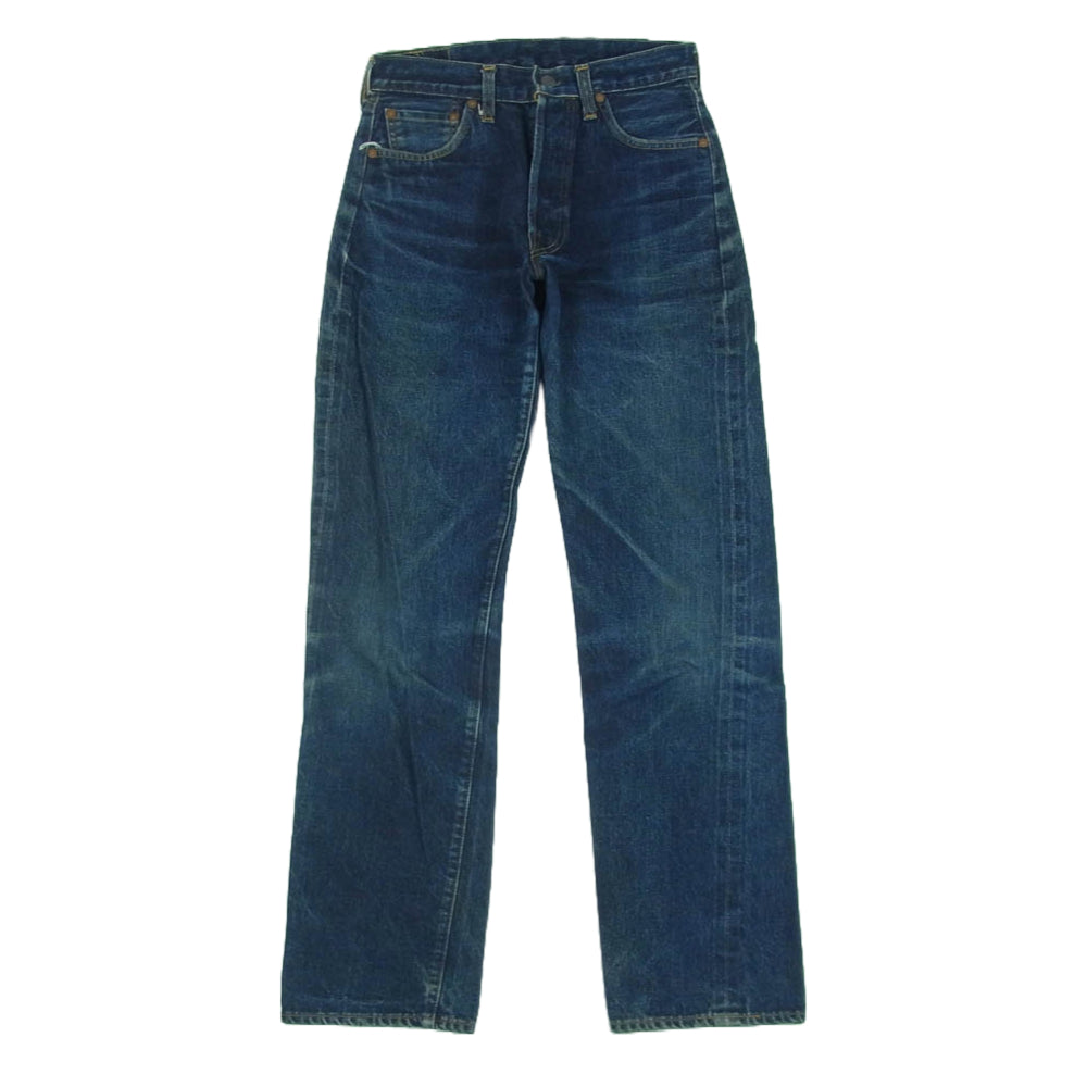 Levi's リーバイス バレンシア工場製 90s 97年USA製 501XX ストレート デニム パンツ ボタンフライ BIG E 赤耳 ボタン裏刻印555 インディゴブルー系 W29 L36【中古】