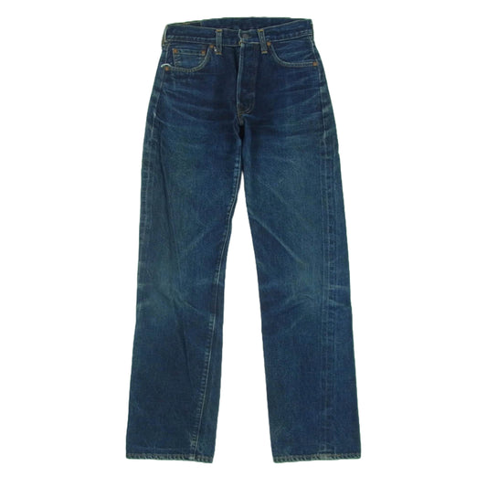 Levi's リーバイス バレンシア工場製 90s 97年USA製 501XX ストレート デニム パンツ ボタンフライ BIG E 赤耳 ボタン裏刻印555 インディゴブルー系 W29 L36【中古】