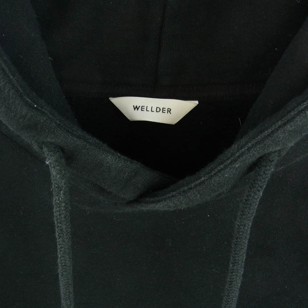 ウェルダー 19AW WM19FCS01　 Flutter Tail Hooded Pullover プルオーバー スウェット パーカー ブラック系 4【中古】