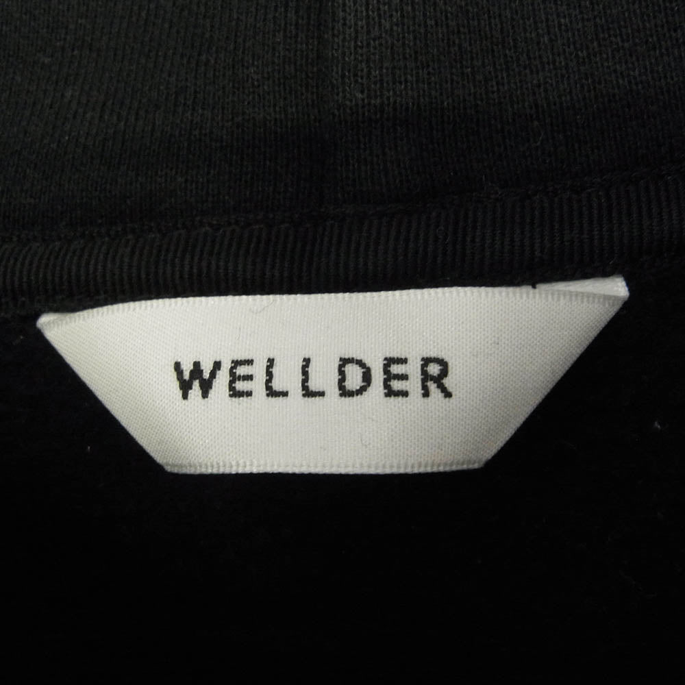 ウェルダー 19AW WM19FCS01　 Flutter Tail Hooded Pullover プルオーバー スウェット パーカー ブラック系 4【中古】