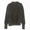 HYKE ハイク 162-11077 RIB CREWNECK SWEATER リブ クルーネック セーター カーキ系 1【中古】