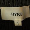 HYKE ハイク 162-11077 RIB CREWNECK SWEATER リブ クルーネック セーター カーキ系 1【中古】