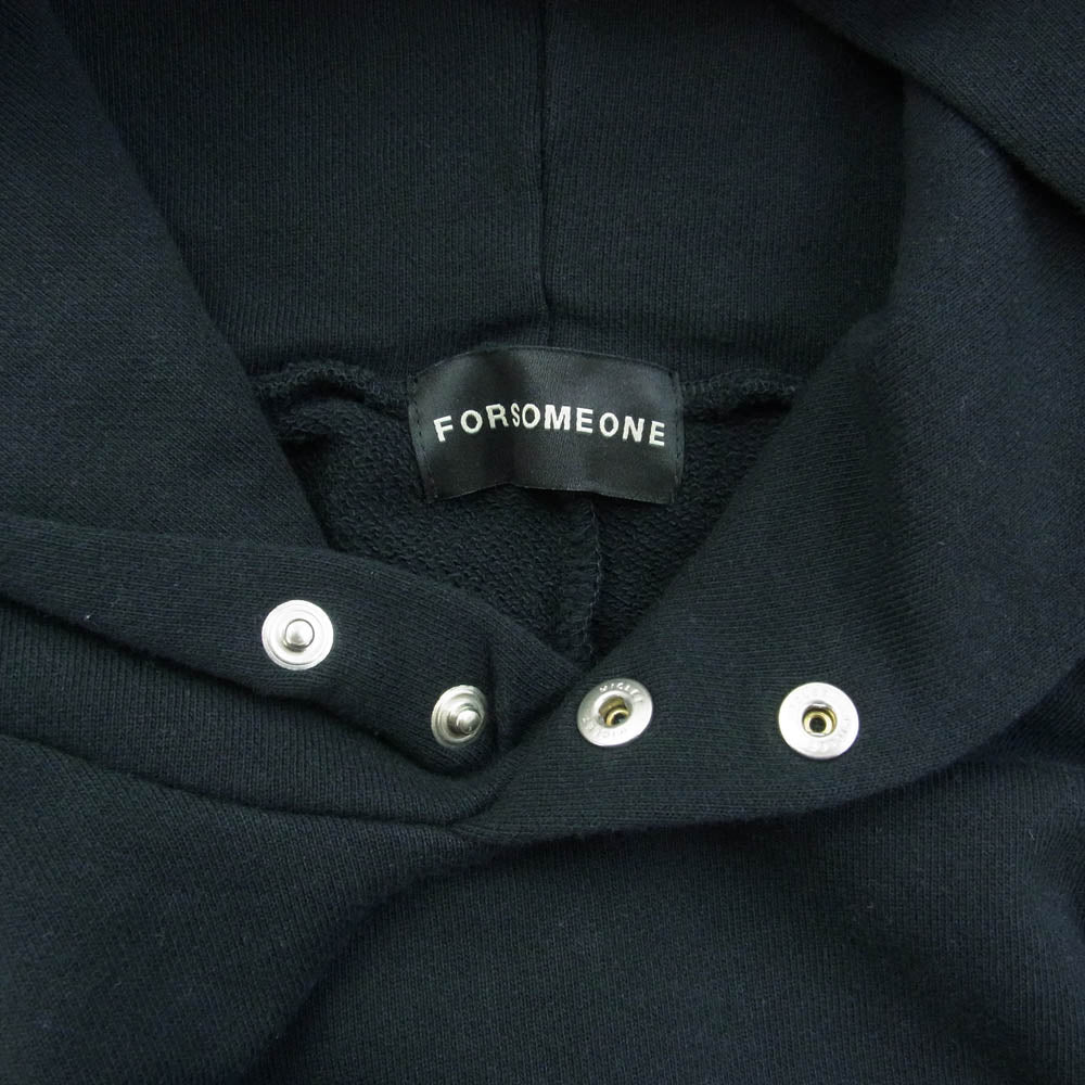 フォーサムワン 78000983 FSO DOLMAN HOODIE ドルマンスリーブ プルオーバー パーカー ブラック系 46【中古】