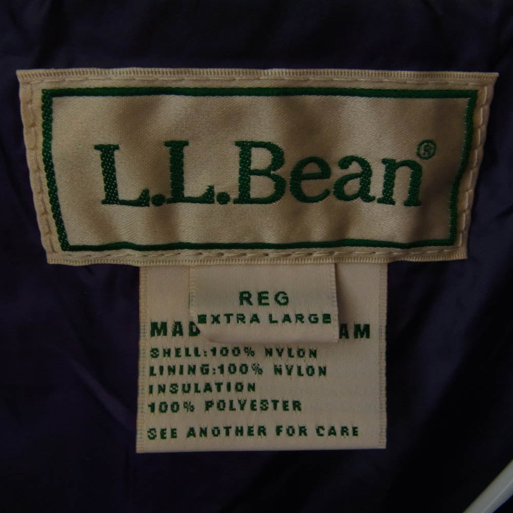 L.L.Bean エルエルビーン Fairfield Jacket 中綿 ナイロン フーデッド ジャケット パープル系 XL【中古】