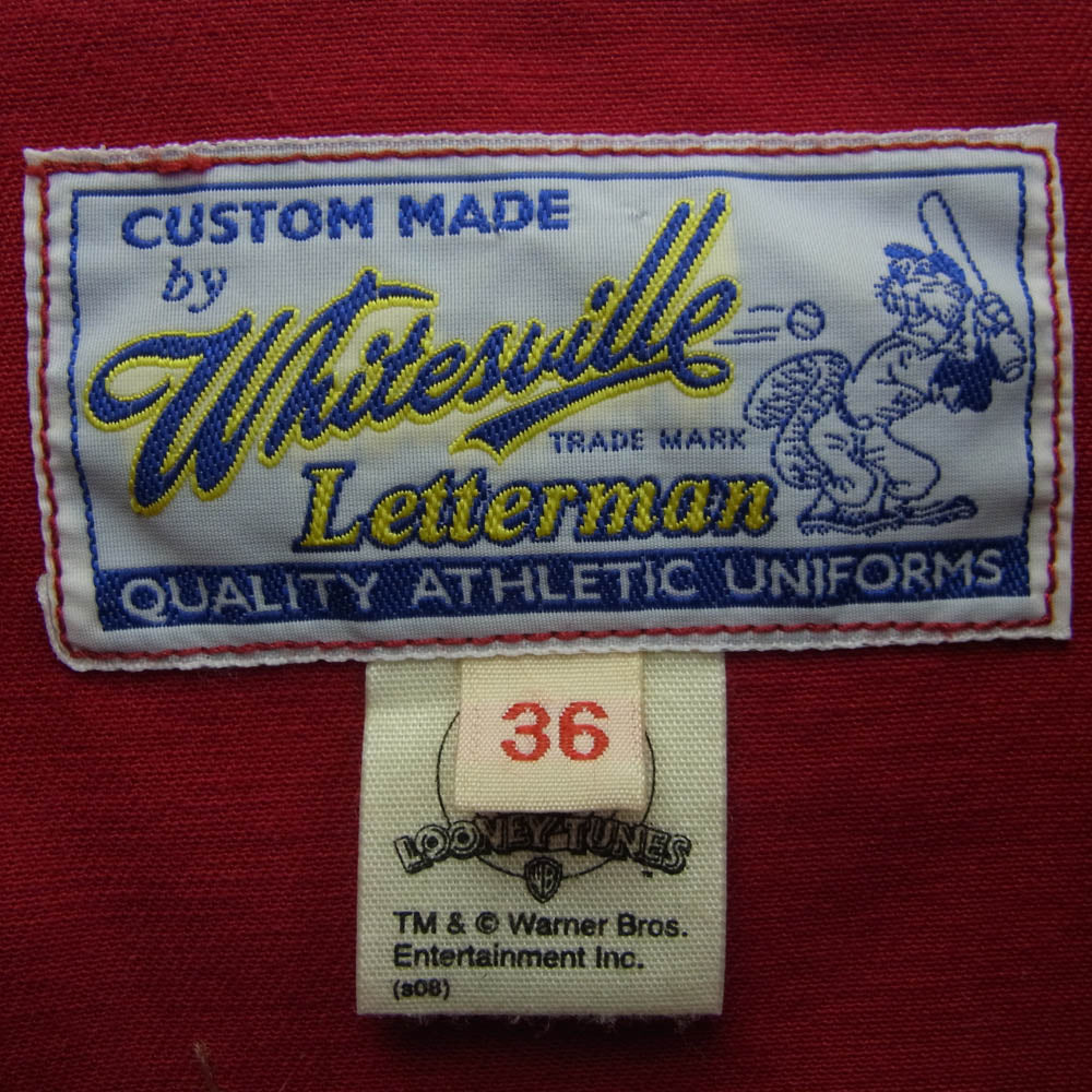 WHITESVILLE ホワイツビル WV11852 ROAD RUNNER ロードランナー コットン ツイル スウィング トップ 刺? レッド系 36【中古】