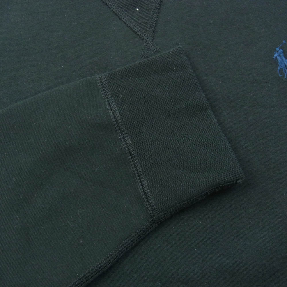 POLO RALPH LAUREN ポロ・ラルフローレン 汗止め付き ストレッチ ライトオンス スウェット ブラック系 M【中古】