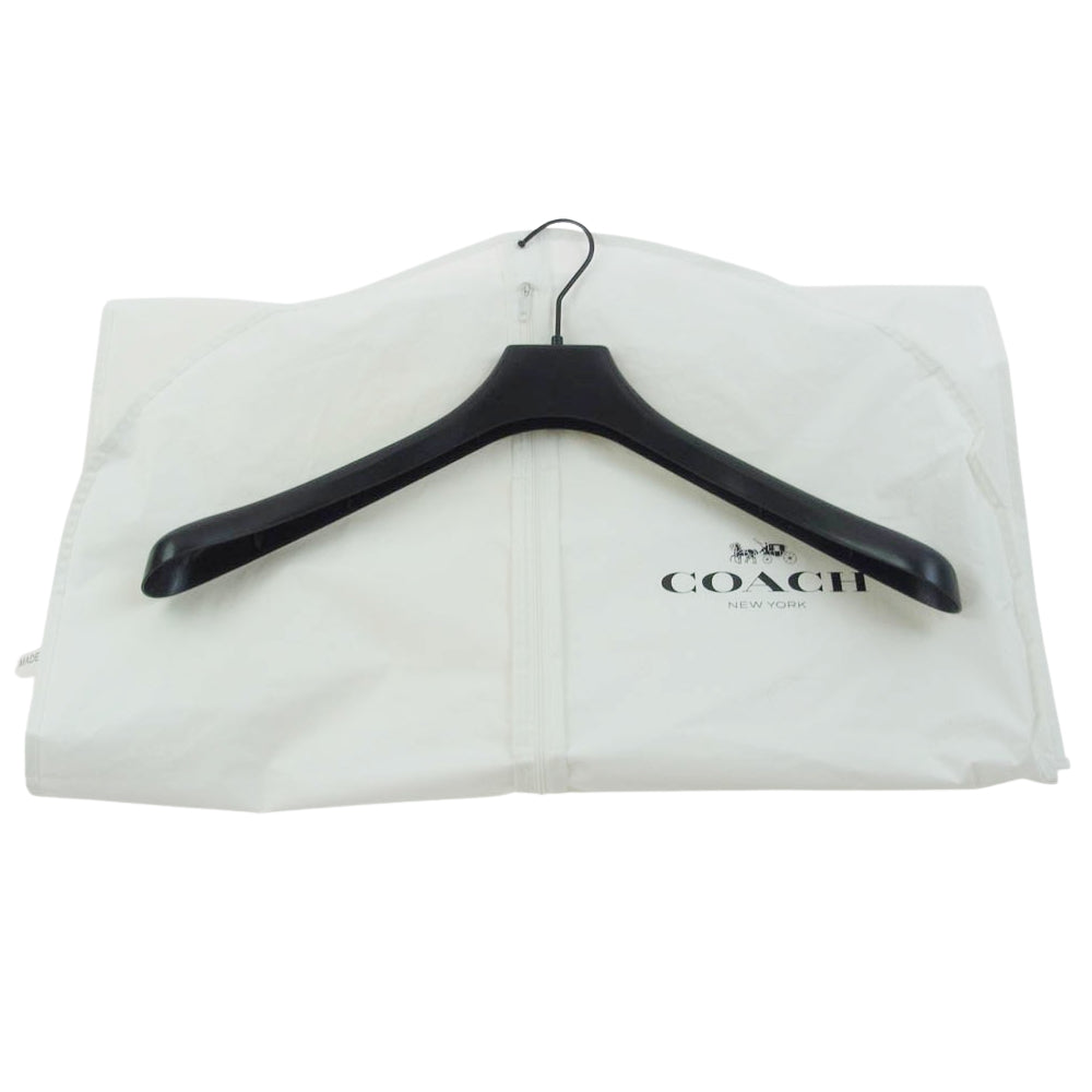 新春特価4日まで コーチ ダウンジャケット ラバーロゴ＆止水ジップ軽量未使用級 COACH コーチ 3094 down jacket 止水ジップ ダウン ジャケット