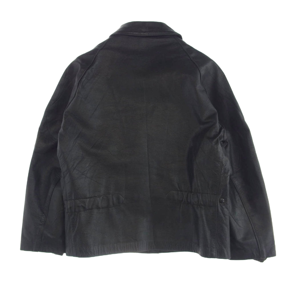 ヴィンテージ Giusti ROMA 50s レザー ジャケット ペイント カスタム ブラック系【中古】
