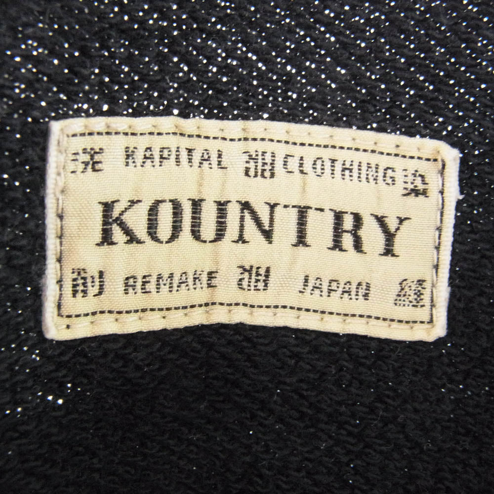 KAPITAL キャピタル BIG CREW SWEAT BONE 骨 プリント スウェット グレー系 ブラック系 F【中古】