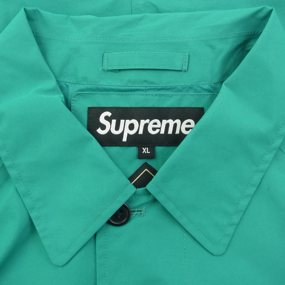 Supreme シュプリーム 19AW GORE-TEX Overcoat ゴアテックス オーバーコート ステンカラー コート エメラルドグリーン系 XL【中古】