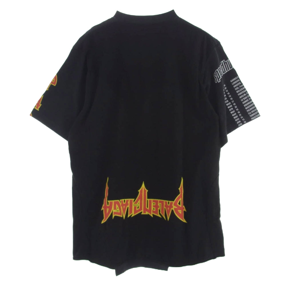 BALENCIAGA バレンシアガ 22SS 698811 TMVC9 SPEED HUNTERS UP SIDE DOWN スピード ハンターズ アップ サイド ダウン 半袖 Tシャツ ブラック系 L【新古品】【未使用】【中古】