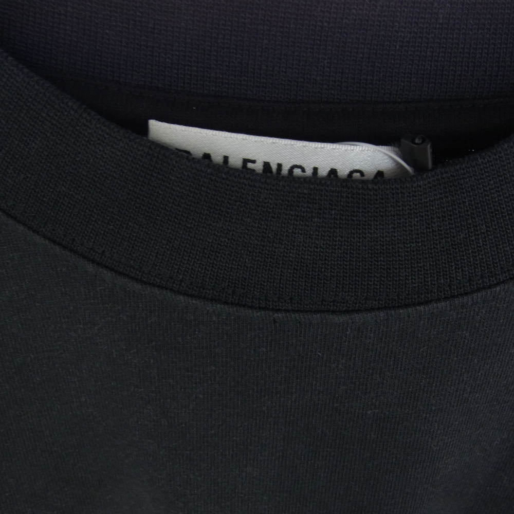 BALENCIAGA バレンシアガ 22SS 698811 TMVC9 SPEED HUNTERS UP SIDE DOWN スピード ハンターズ アップ サイド ダウン 半袖 Tシャツ ブラック系 L【新古品】【未使用】【中古】