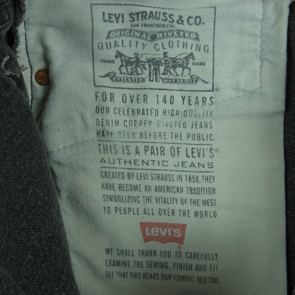 Levi's リーバイス 90s 00s USA製 505 ボタン裏刻印513 ブラック デニム パンツ ジーンズ ブラック系 W34 L32【中古】