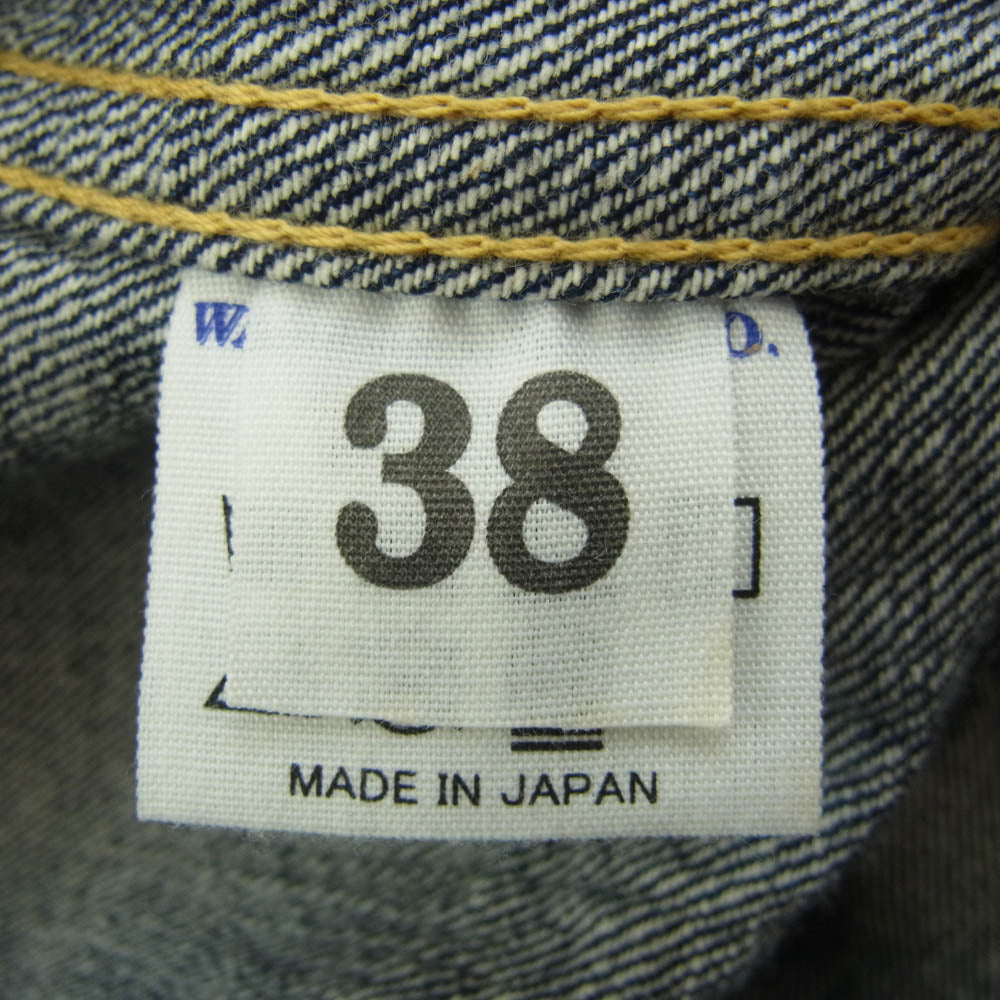 WAREHOUSE ウエアハウス 2000xx 1946モデル 1st デニム ジャケット デッドストックブルー インディゴブルー系 38【中古】