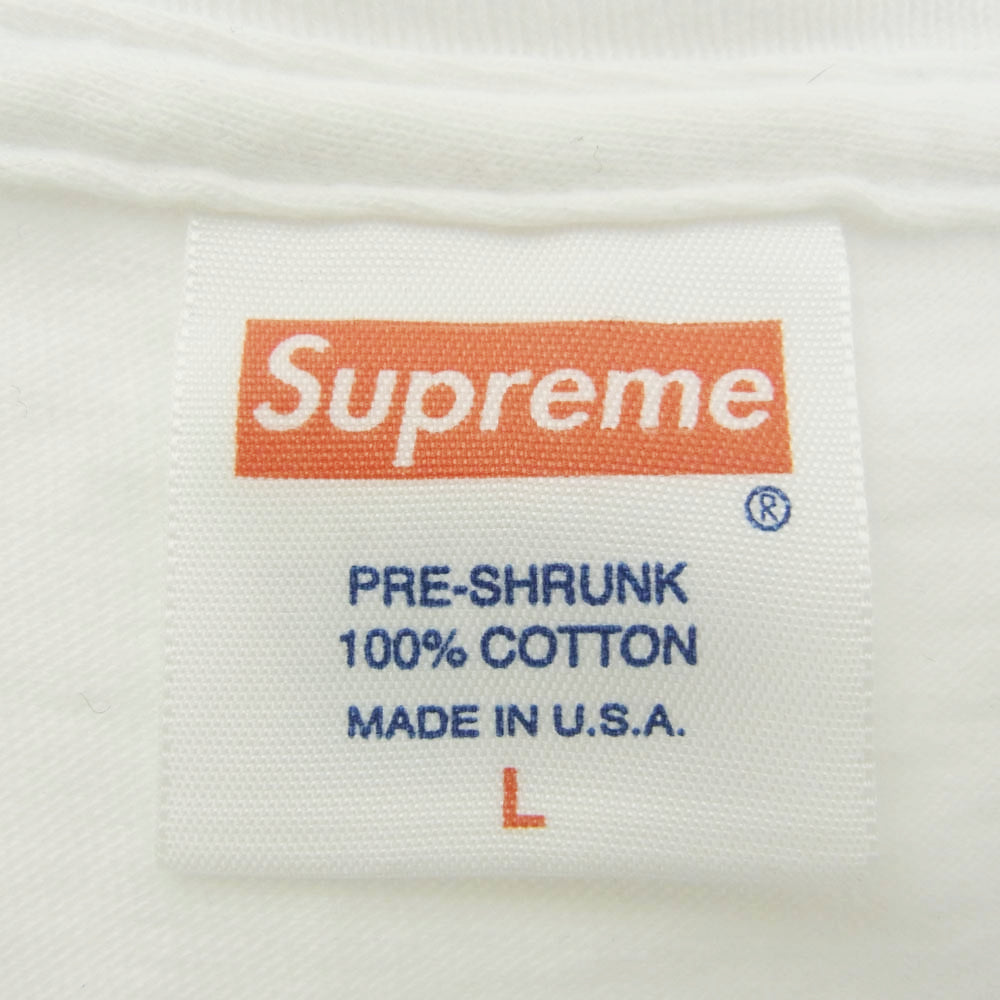 Supreme シュプリーム 12ss Bogey Tee 半袖 フォト Tシャツ カットソー ホワイト系 L【中古】