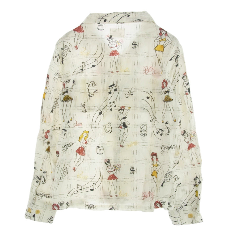 GANGSTERVILLE ギャングスタービル gsv-13-ss-15 総柄 プリント 長袖 シャツ マルチカラー系 S【中古】