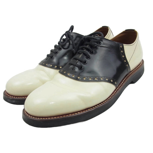 GLADHAND & Co. グラッドハンド 8460 × REGAL リーガル SADDLE SHOES サドル シューズ オフホワイト系 ブラック系 27cm【中古】