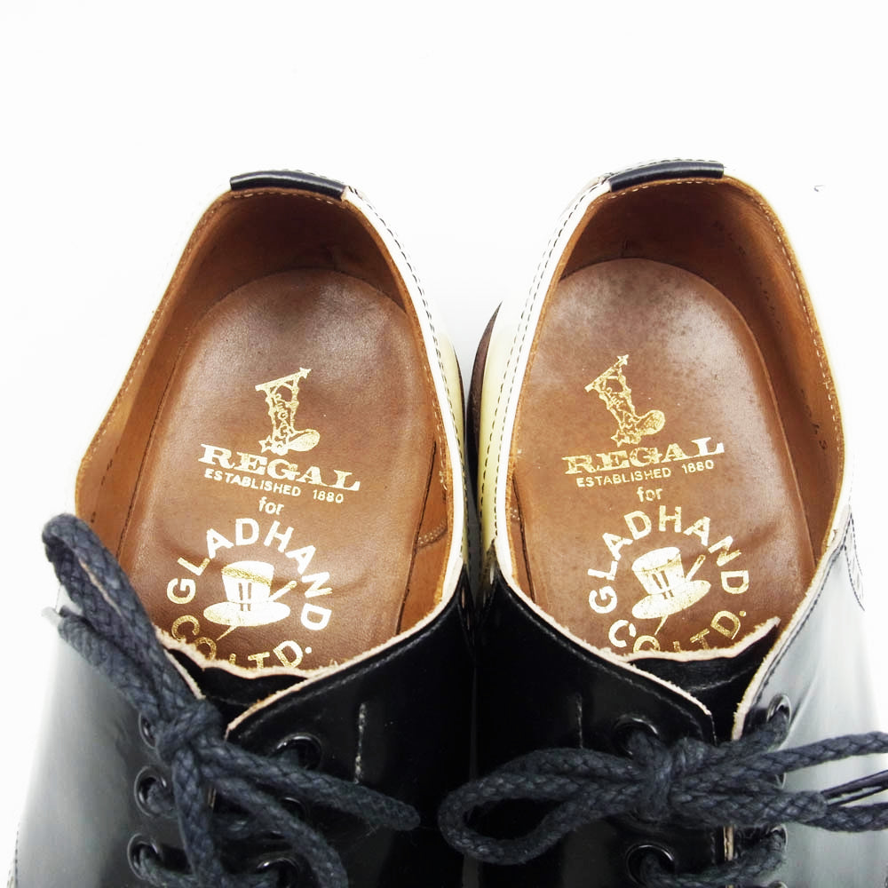 GLADHAND & Co. グラッドハンド 8460 × REGAL リーガル SADDLE SHOES サドル シューズ オフホワイト系 ブラック系 27cm【中古】