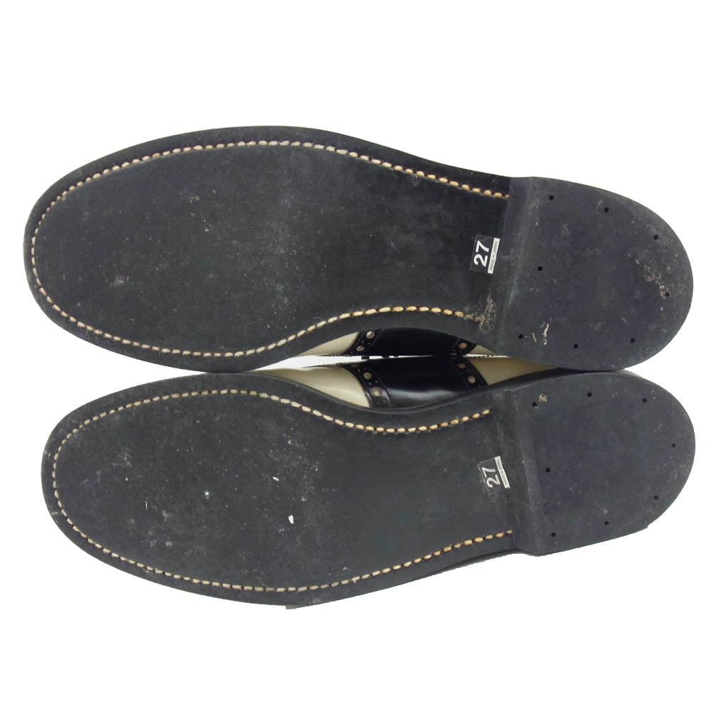 GLADHAND & Co. グラッドハンド 8460 × REGAL リーガル SADDLE SHOES サドル シューズ オフホワイト系 ブラック系 27cm【中古】