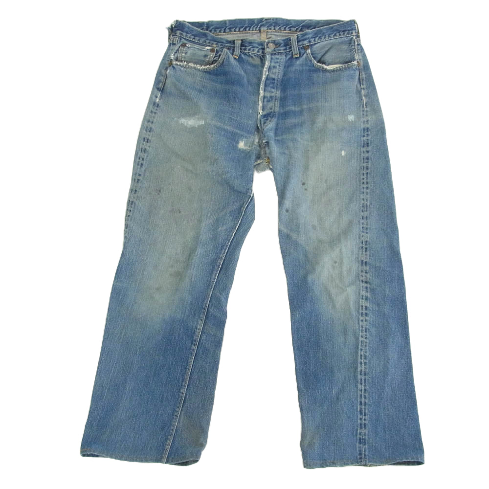 Levi's リーバイス 【難有】ヴィンテージ オリジナル 501xx 紙パッチ センターオフセット 刻印無し インディゴブルー系 サイズ不明【中古】