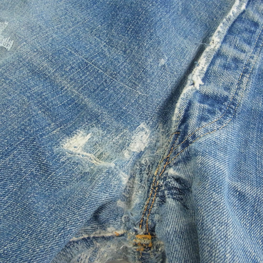 Levi's リーバイス 【難有】ヴィンテージ オリジナル 501xx 紙パッチ センターオフセット 刻印無し インディゴブルー系 サイズ不明【中古】