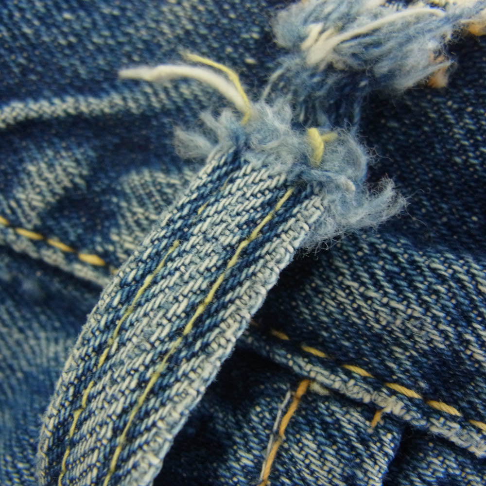 Levi's リーバイス 【難有】ヴィンテージ オリジナル 501xx 紙パッチ センターオフセット 刻印無し インディゴブルー系 サイズ不明【中古】