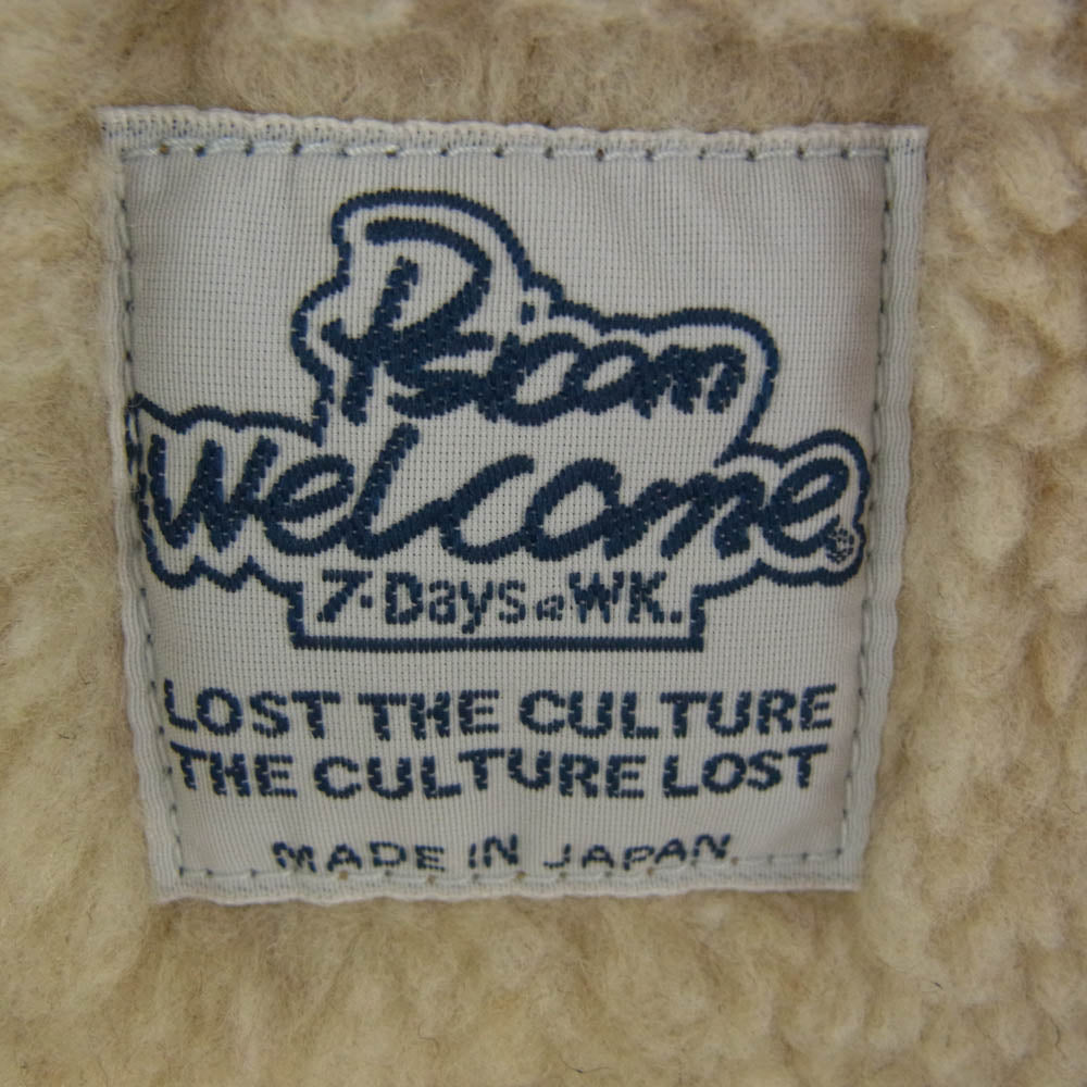 Psicom サイコム F.F VEST?12oz ダック 生地 TALON ZIP ボア ライナー付 ベスト ブラウン系 M【極上美品】【中古】
