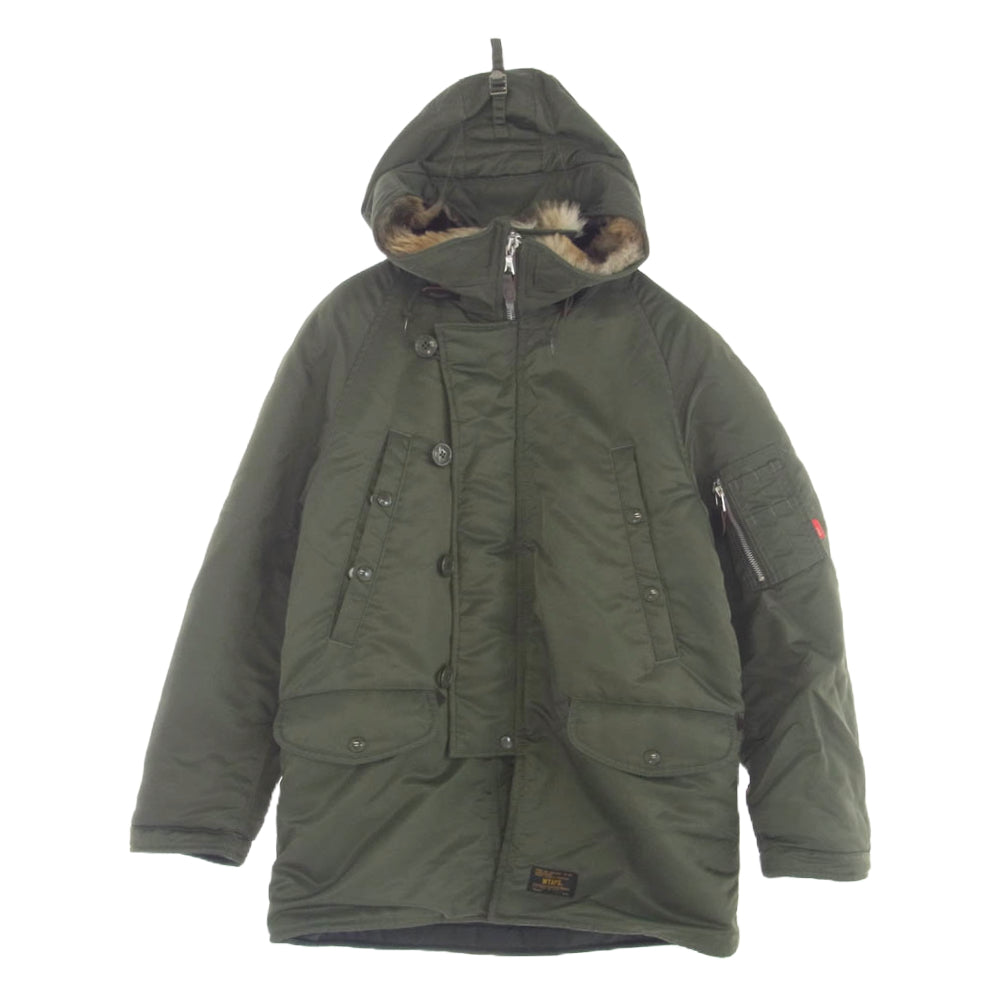 WTAPS ダブルタップス 16AW 162GWVDT-JKM05 N-3B JACKET.NYLON TWILL ミリタリー フライト ナイロン ジャケット オリーブ M カーキ系 M【中古】