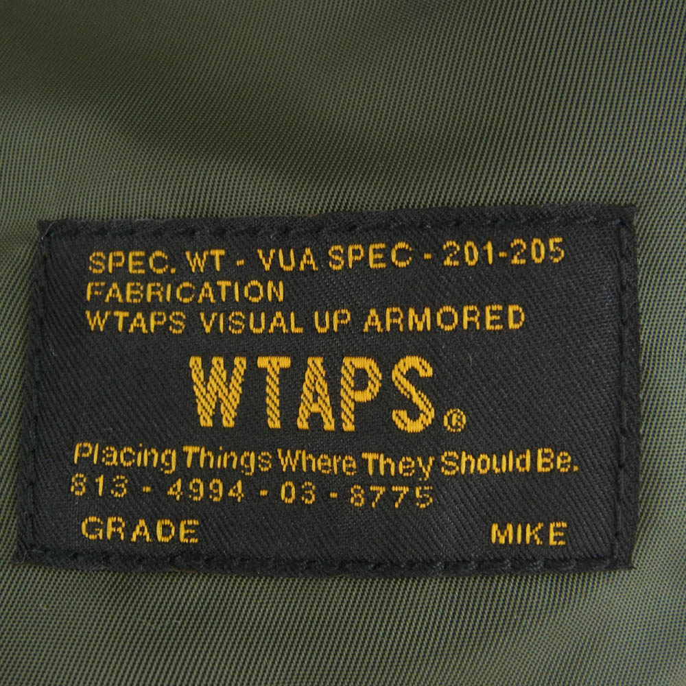 WTAPS ダブルタップス 16AW 162GWVDT-JKM05 N-3B JACKET.NYLON TWILL ミリタリー フライト ナイロン ジャケット オリーブ M カーキ系 M【中古】