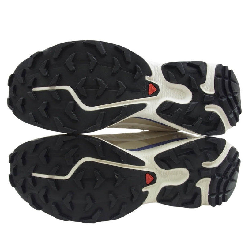 salomon サロモン 475827 Women's XT-6 Shoes Almond アーモンドミルク スニーカー ベージュ系 パープル系 26.5cm【新古品】【未使用】【中古】