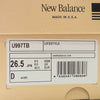 NEW BALANCE ニューバランス U997TB USA製 997 Vintage Teal ヴィンテージティール スニーカー グリーン系 26.5cm【新古品】【未使用】【中古】
