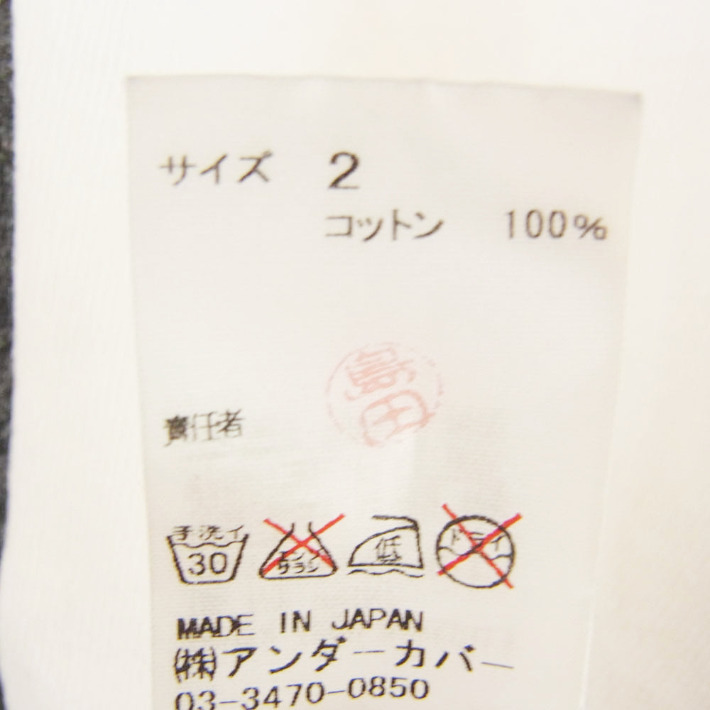 UNDERCOVER アンダーカバー 16SS UCQ3814 SCAB TEE プリント 半袖 Tシャツ ホワイト系 2【中古】