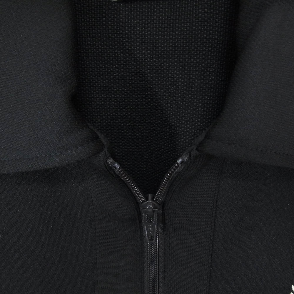 FRED PERRY フレッドペリー ロゴ刺繍 トラック ジャケット ジャージ ネイビー系 S【中古】